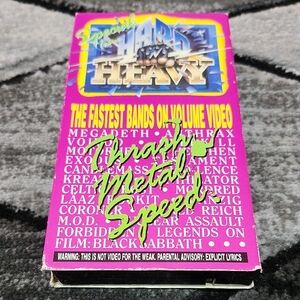 HARD N HEAVY THRASH METAL SPEED SPECIAL VHS 80'S-90'S MUSIC VIDEO